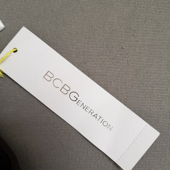 BCBGENERATION‎ One Shoulder Bodycon Dress XS/S NWT y2k Brown Textured - Picture 8 of 12